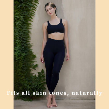 2-Pack Women's 70D Velvet Cropped Tights High Stretch Soft Opaque Capri Leggings Black for Work Casual Everyday Wear Breathable Fabric