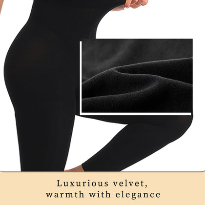 2-Pack Women's 70D Velvet Cropped Tights High Stretch Soft Opaque Capri Leggings Black for Work Casual Everyday Wear Breathable Fabric