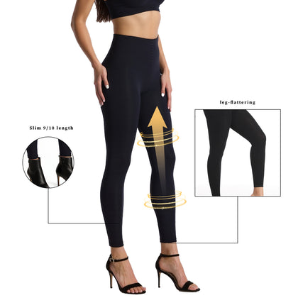 2-Pack Women's 70D Velvet Cropped Tights High Stretch Soft Opaque Capri Leggings Black for Work Casual Everyday Wear Breathable Fabric