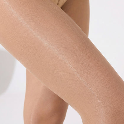 2 Pairs 20D Sheer Tights for Women | Run-Resistant Control Top Pantyhose | T-Crotch High Waist Black Nude Brown Stockings