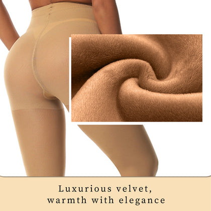 2-Pack Women's 70D Velvet Cropped Tights High Stretch Soft Opaque Capri Leggings Black for Work Casual Everyday Wear Breathable Fabric