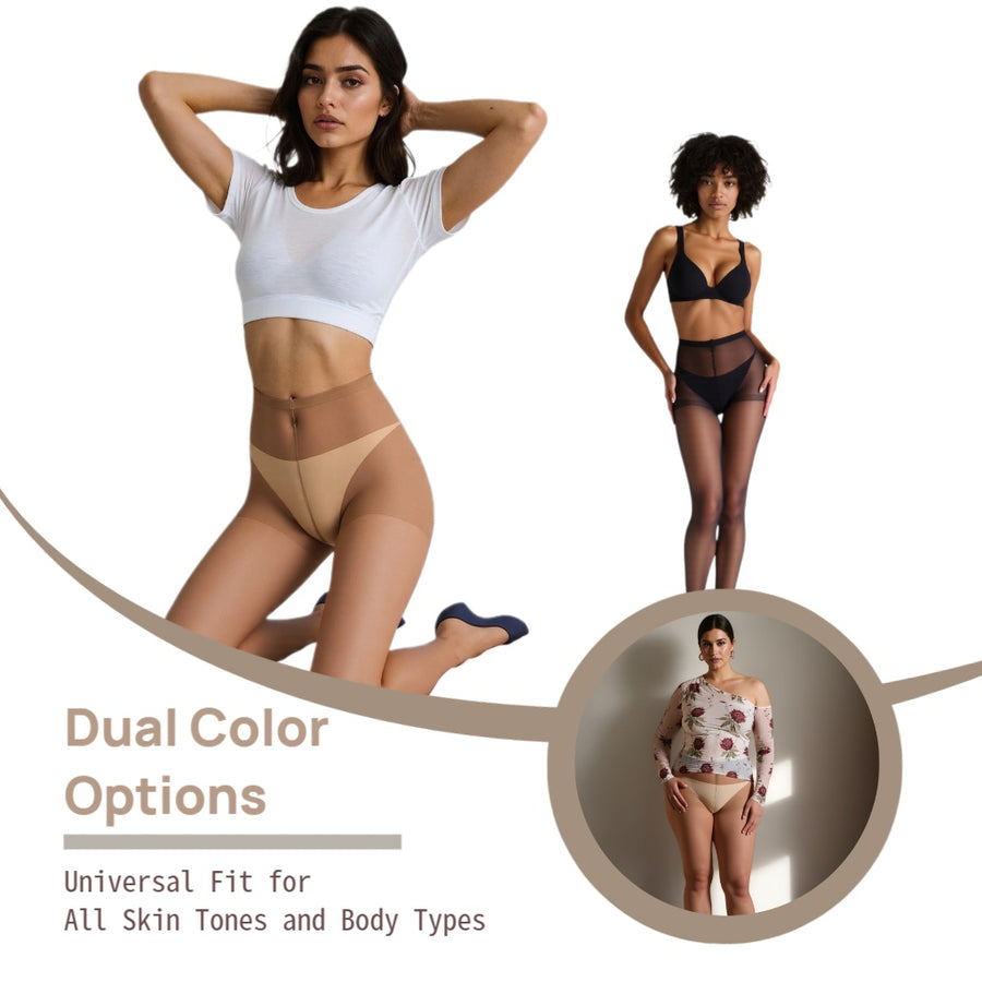 10-Pack Women's 20D Ultra Sheer Tights - Indestructible & Snag-Proof High Waist Pantyhose, Tummy Control, Super Stretchy Nylon Stockings for Work & Casual, 10 Pairs Bulk Set