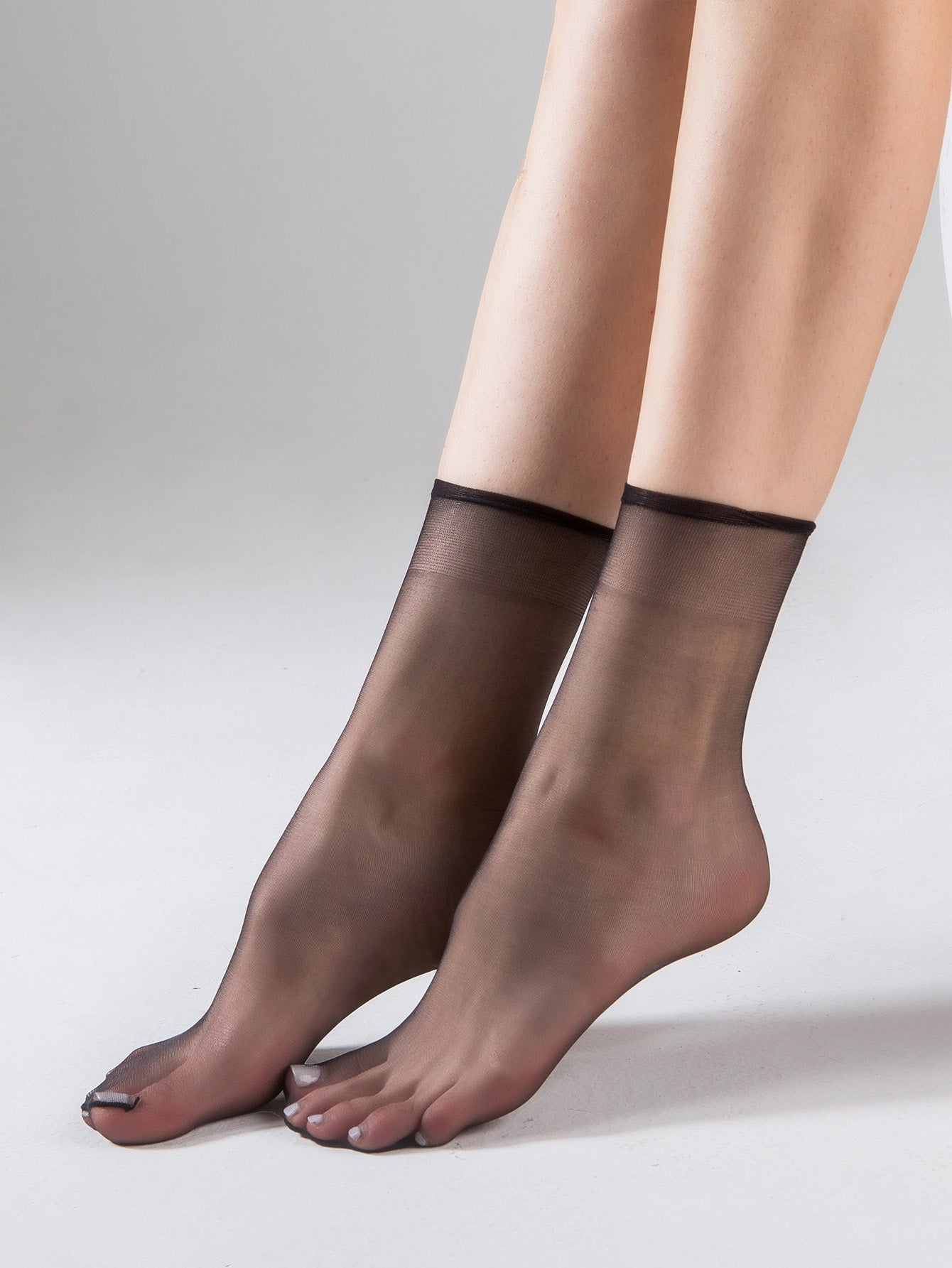 Velvety hosiery texture close-up
